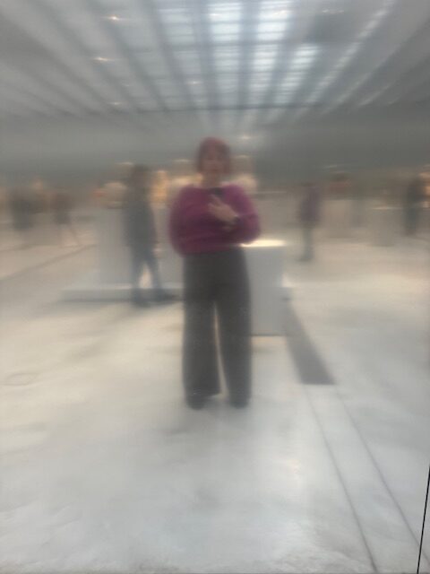 Selfie flou galerie du temps, Louvre Lens